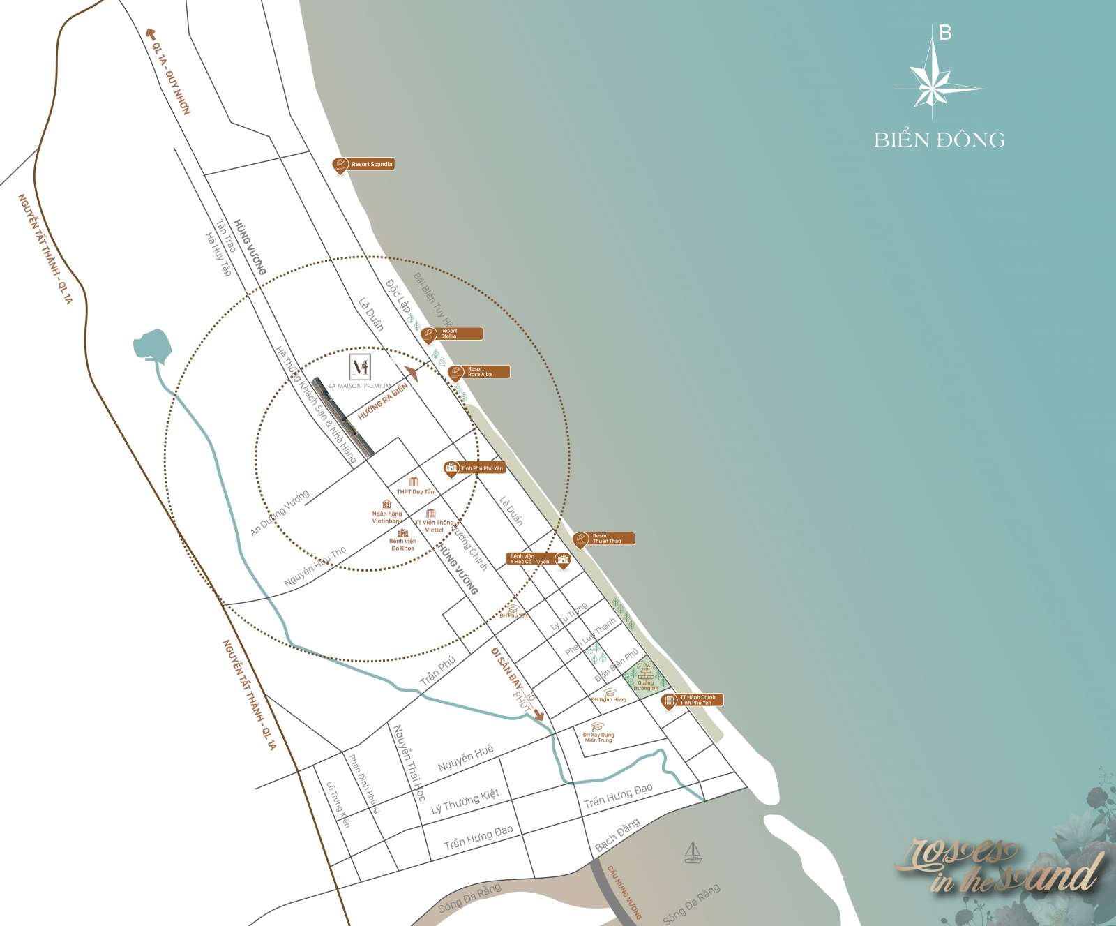 Map Đô Thị Thương Mại Biển Sea View - Đất xanh Đà Nẵng