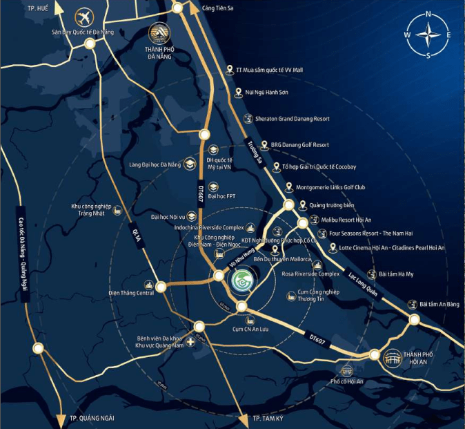 Map KHU ĐÔ THỊ SINH THÁI SINH THÁI NAM ĐÀ NẴNG – EDU GARDEN COMPLEX - Đất xanh Đà Nẵng
