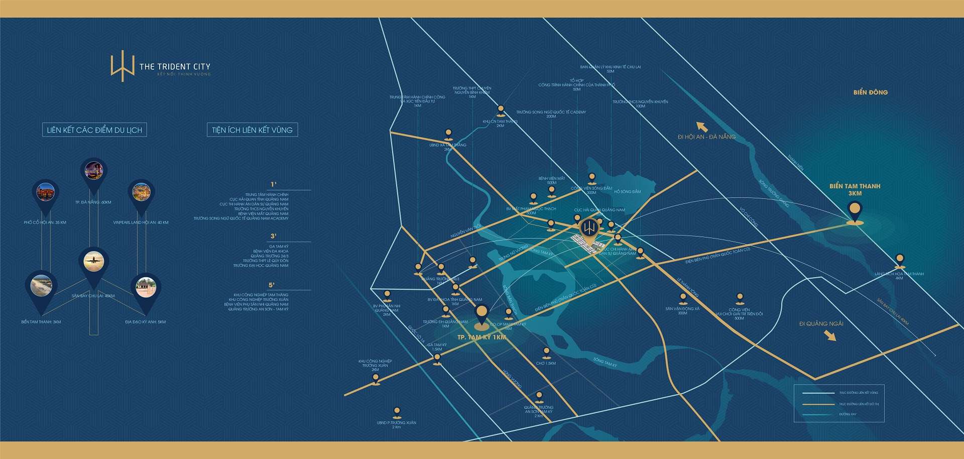 Map Khu Đô Thị An Phú Tam Kỳ – The Trident City - Đất xanh Đà Nẵng