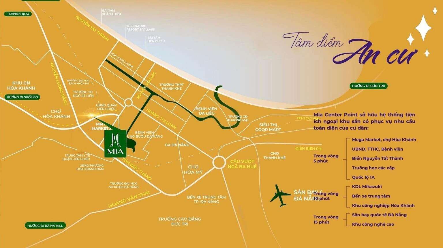 Map DỰ ÁN MIA CENTER POINT ĐÀ NẴNG - Đất xanh Đà Nẵng